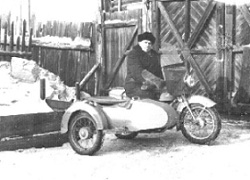 Малюков А.Д. и мотоцикл